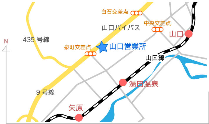 山口営業所地図